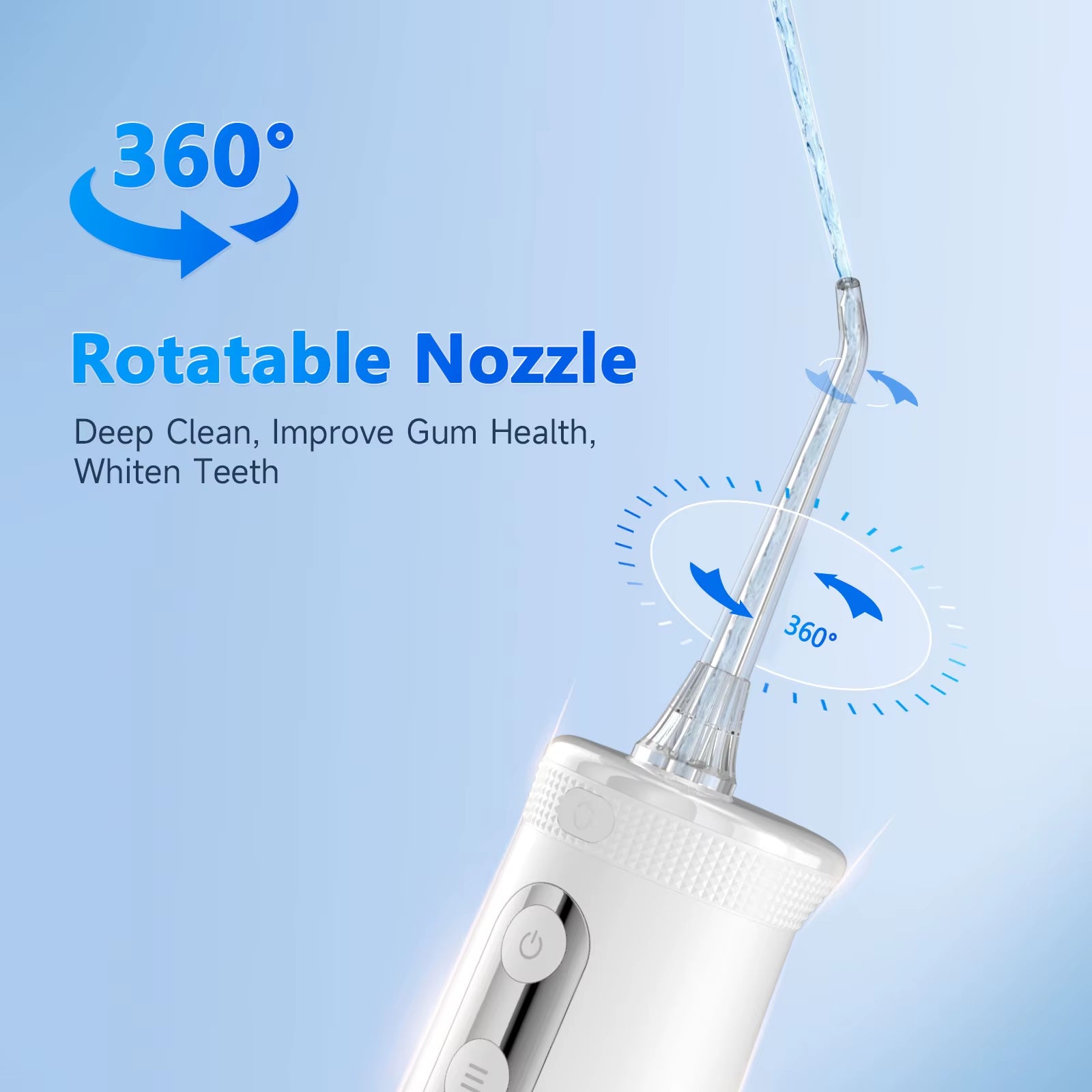 F32 Oral Irrigator Dental Teeth Whitening Home Appliance Sonic Water Flosser 260ML Tank Teeth Cleaner Dental Water Jet