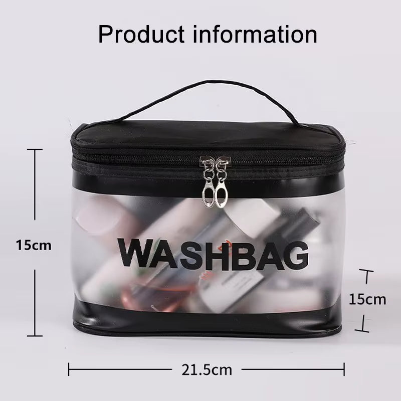 New PVC Waterproof Makeup Bag Portable Cosmetic Bag Large Capacity Travel Toiletries Organizer Storage Bag GF015